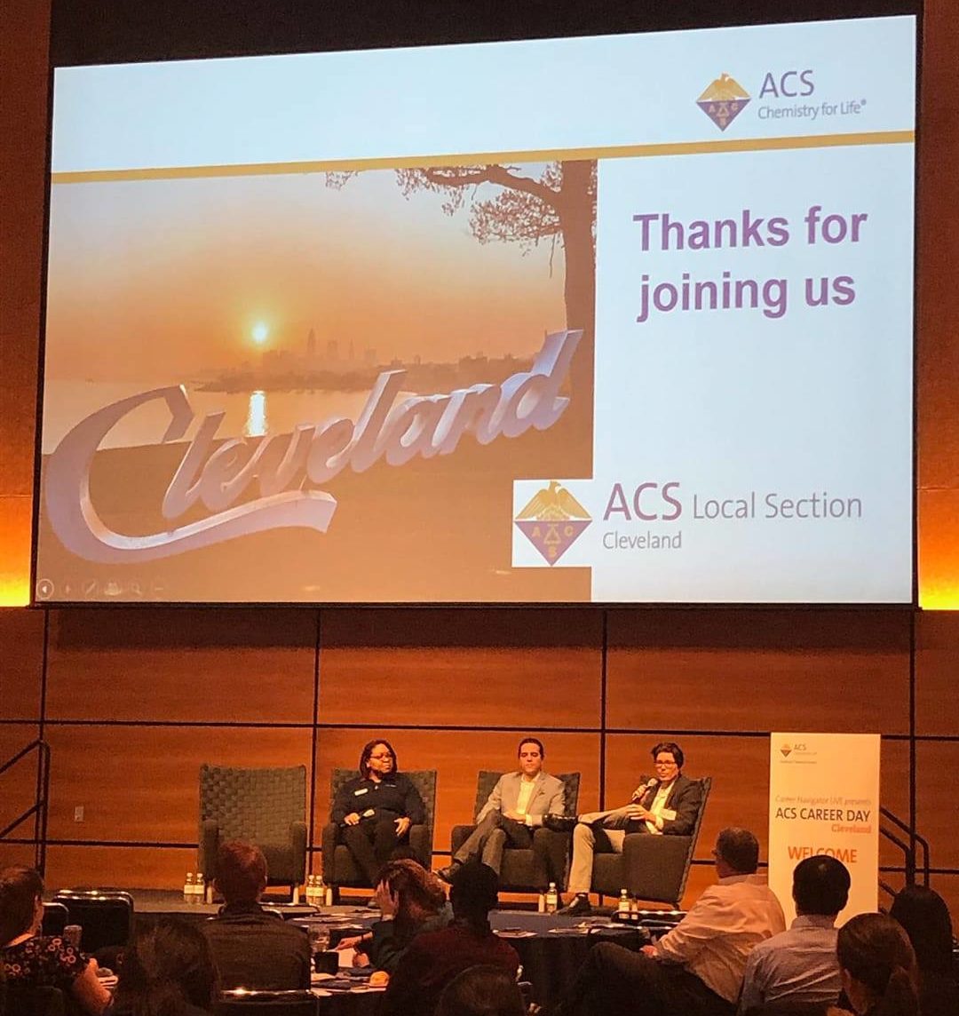 Audience gathered in auditorium for ACS Cleveland Local Section Career Day.